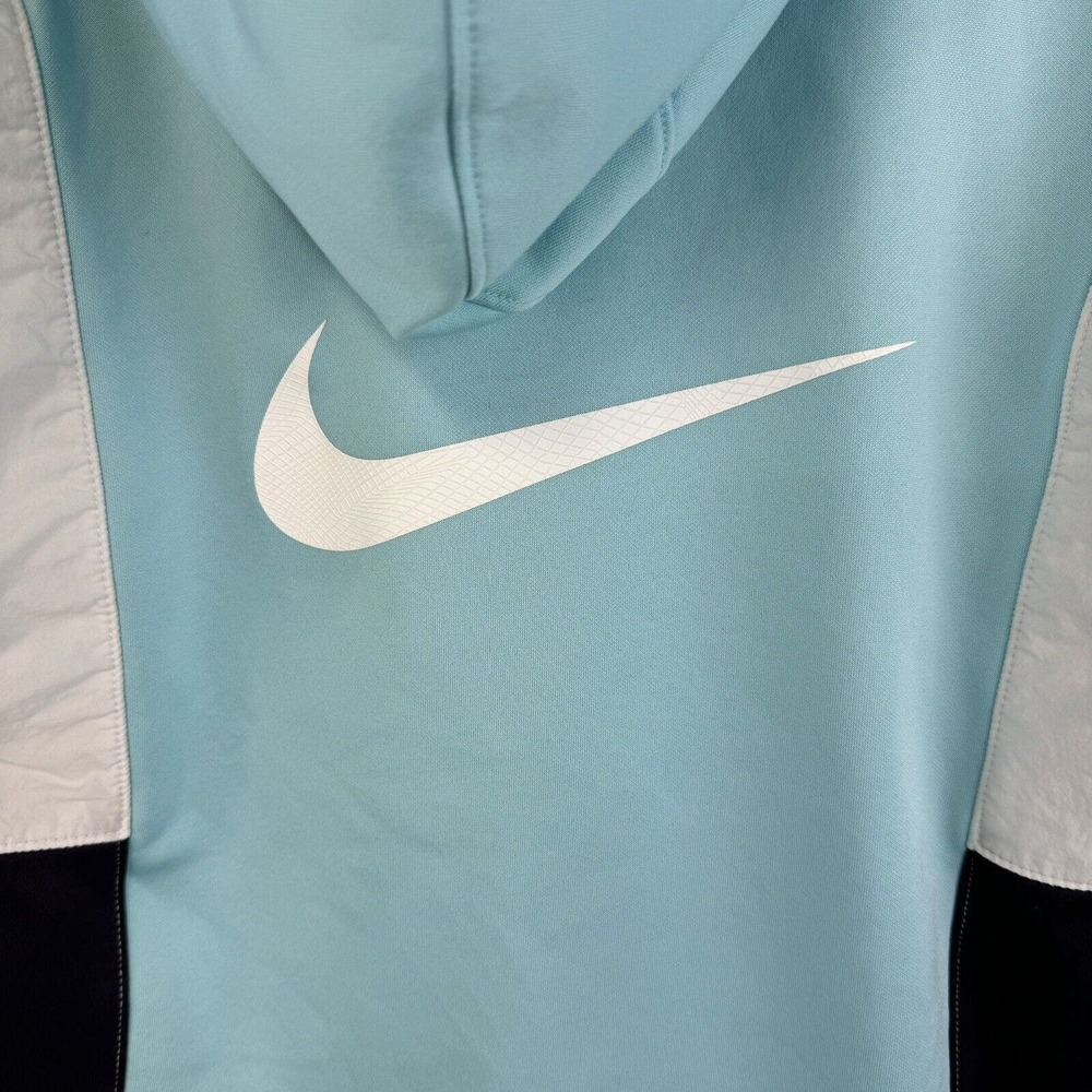 Nike Big Boys -Girls ThermaFIT Elite Full-Zip Hoodie sz XL Turquoise Blue White - Picture 9 of 13